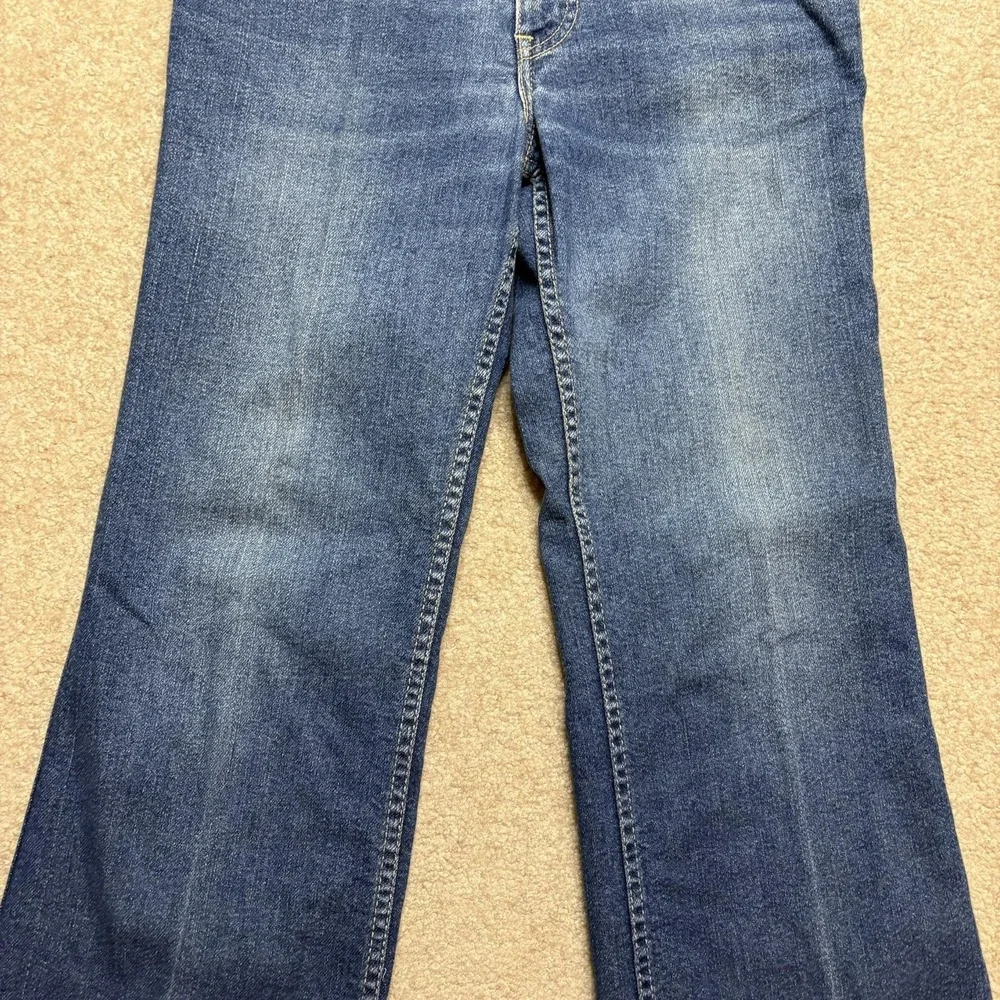 Vtg 70s Levis Movin On Jeans 29x30 Blue Flare Bootcut Cowboy Denim Talon Zip USA